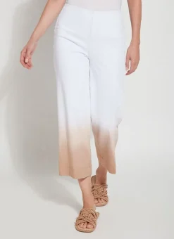 Jeans-Lysse Dip Dye Ombre Wide Leg Crop