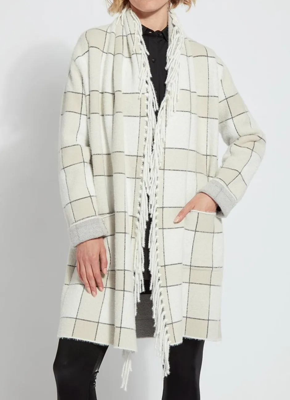 Coats-Lysse Mystic Fringe Sweater Coat Winterland Plaid