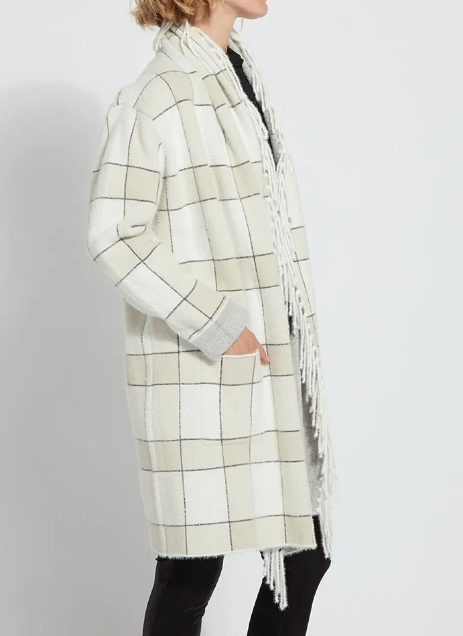 Coats-Lysse Mystic Fringe Sweater Coat Winterland Plaid