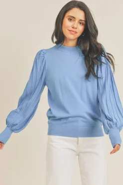 Blouses-&Merci &Merci James Stripe Texturepullover