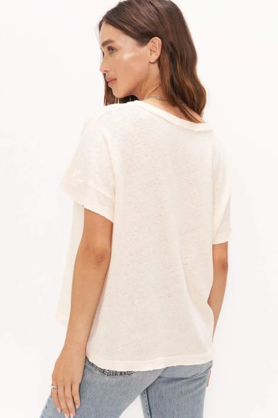 T-Shirts-Project Social T Bronwyn Pink Notch Tee