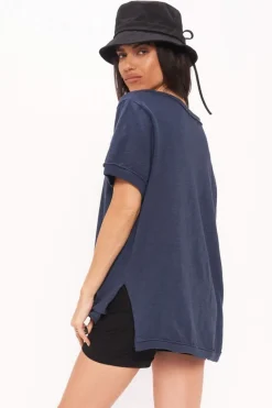 Tanks-Project Social T Knock Out Tee Navy Peony