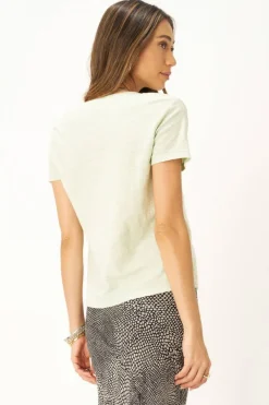 T-Shirts-Project Social T Plata Notched Tee Mint Macha