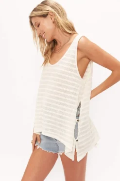 Tanks-Project Social T Runaway Stripe Washed Tank