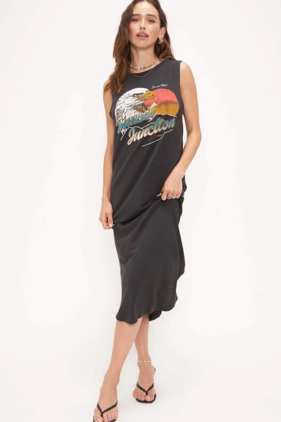 Midi-Project Social T Sunset Junction Tank Dress