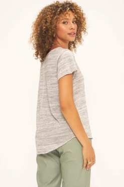 T-Shirts-Project Social T Wearever Marled Tee Oceanmist
