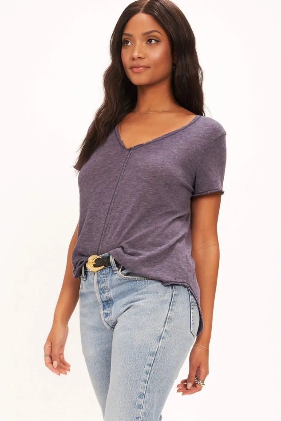 T-Shirts-Project Social T Wearever Tee Moondust Purple