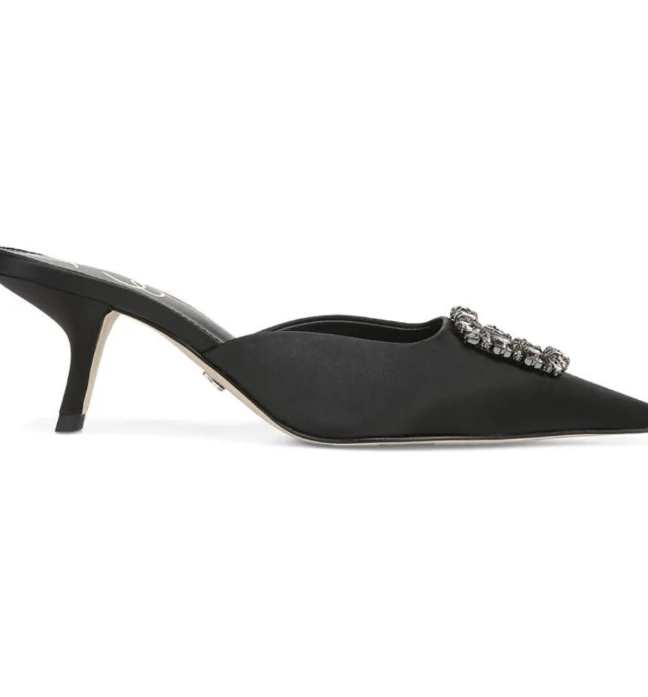 Heel-Sam Edelman Brit Jewel Black Satin