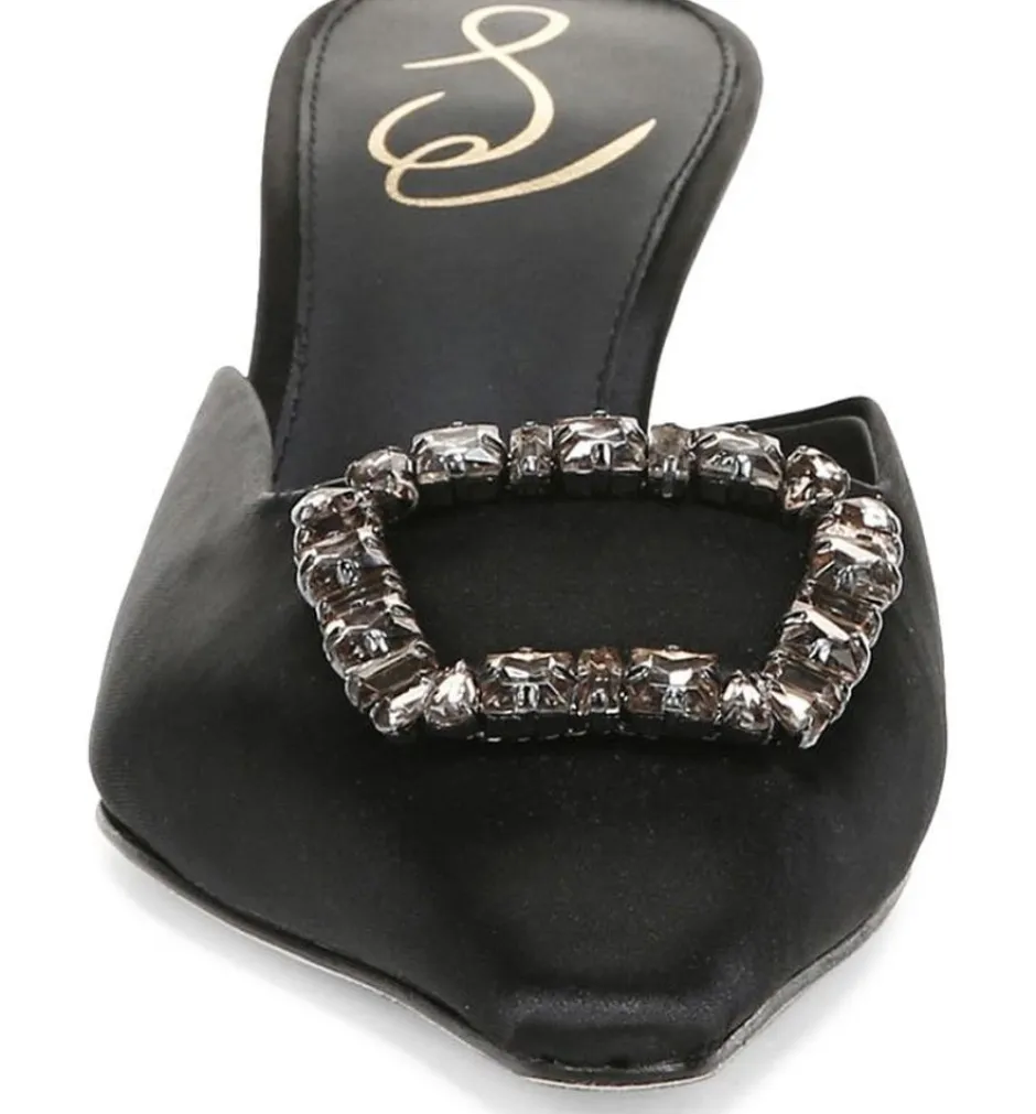 Heel-Sam Edelman Brit Jewel Black Satin