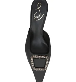 Heel-Sam Edelman Brit Jewel Black Satin