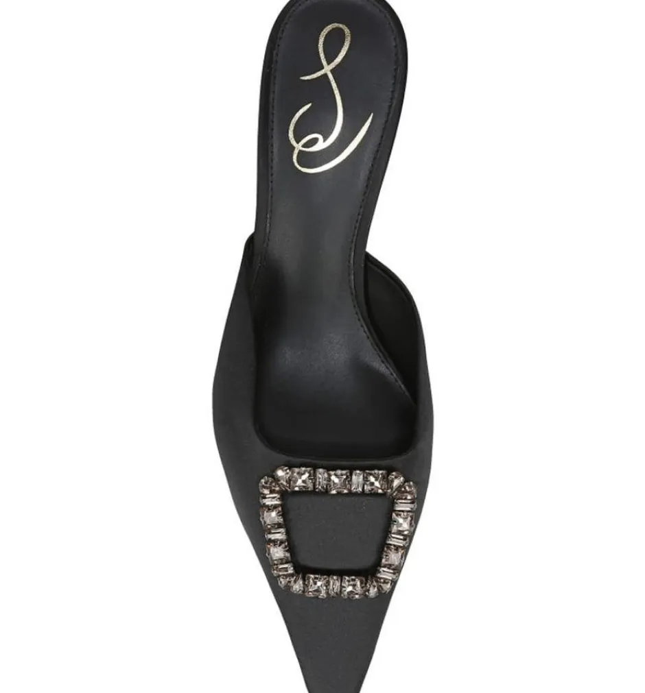 Heel-Sam Edelman Brit Jewel Black Satin