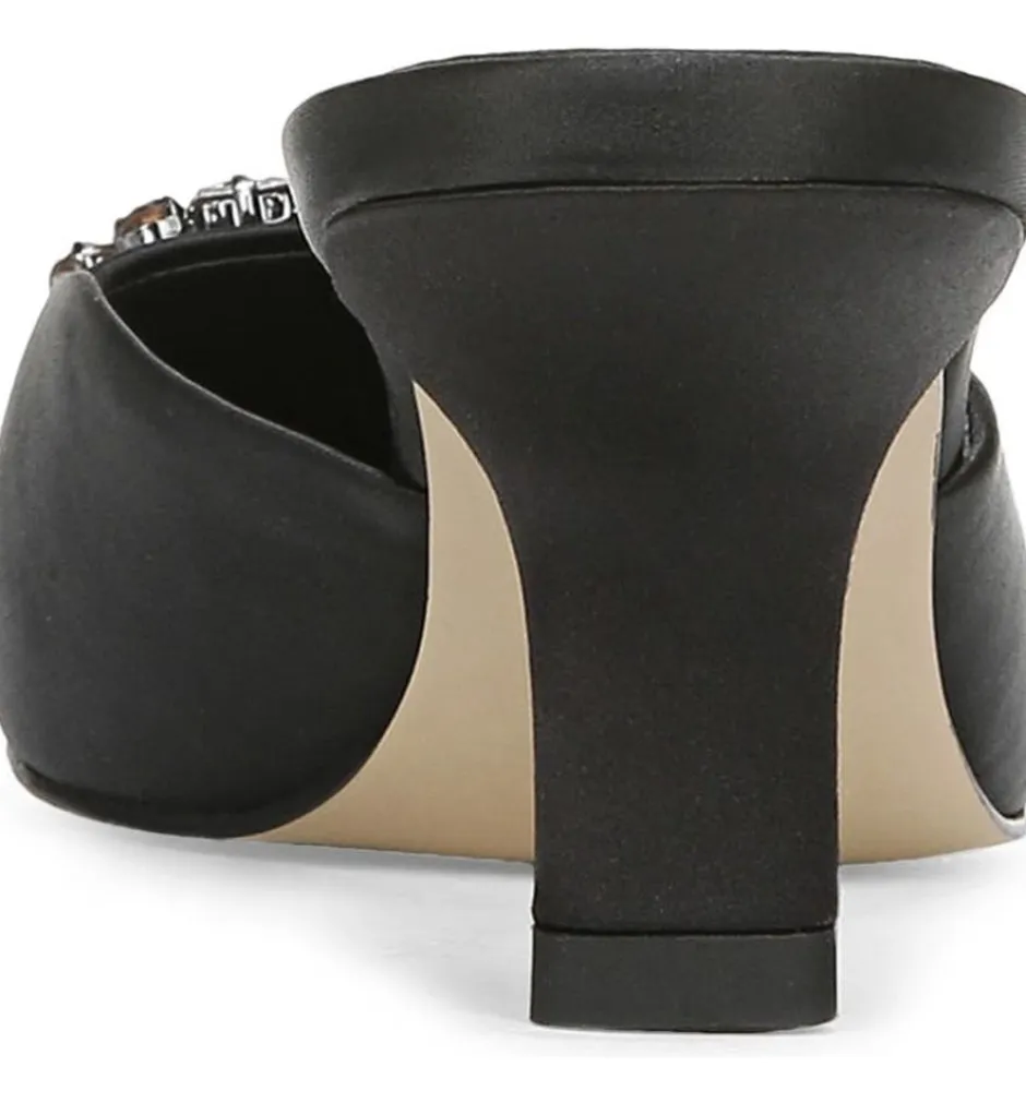Heel-Sam Edelman Brit Jewel Black Satin