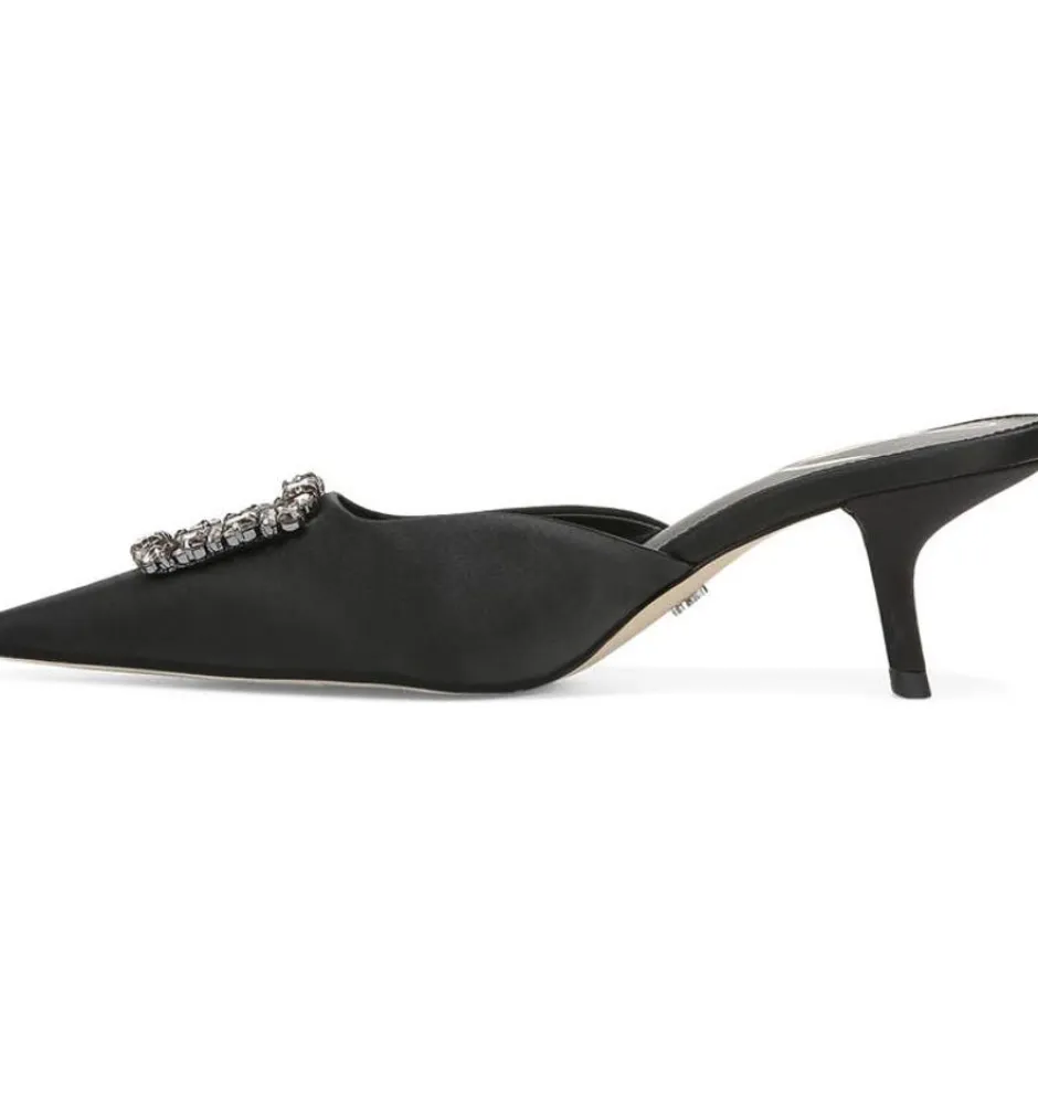 Heel-Sam Edelman Brit Jewel Black Satin
