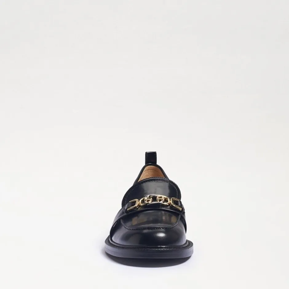 Loafers/Oxfords-Sam Edelman Christy Black Shiny Loafer