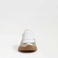 Sneaker-Sam Edelman Layla Sneaker White/Gold