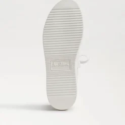 Sneaker-Sam Edelman Pippy White Leather Sneaker