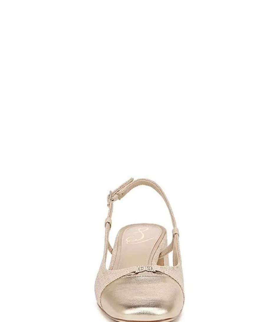 Heel-Sam Edelman Tarra 2 Gold Slingback
