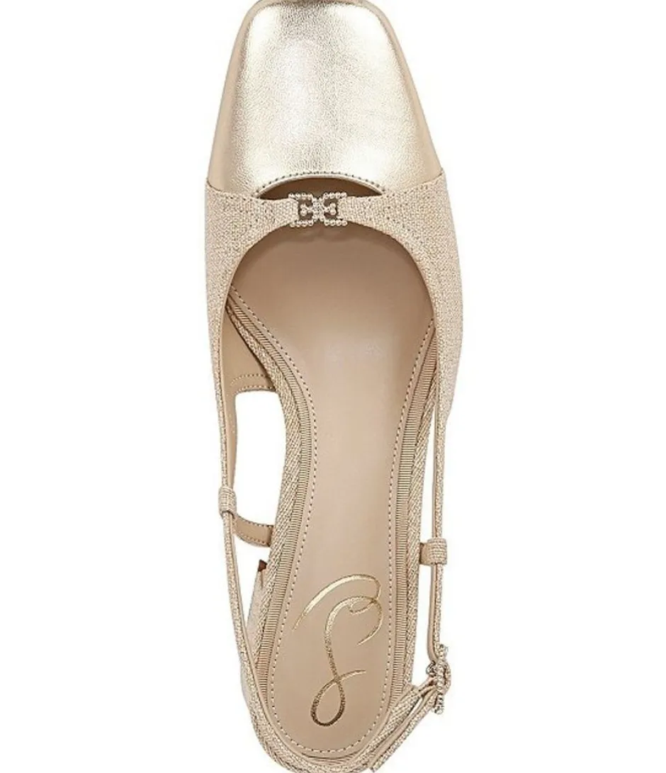 Heel-Sam Edelman Tarra 2 Gold Slingback