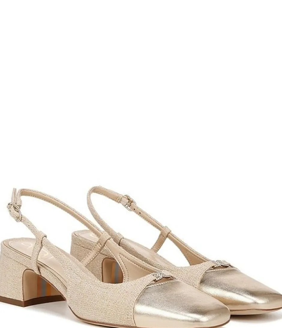 Heel-Sam Edelman Tarra 2 Gold Slingback