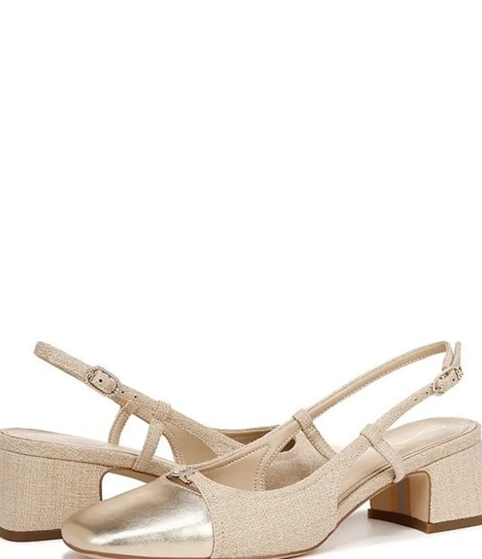 Heel-Sam Edelman Tarra 2 Gold Slingback