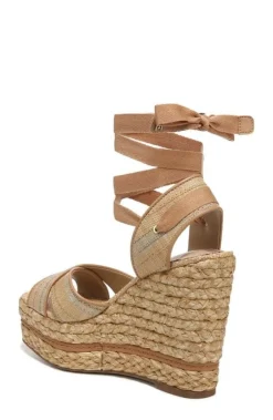 Wedge-Sam Edelman Vaughn Ankle Wrap Espadrille Platform Wedge Sandal