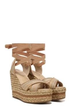 Wedge-Sam Edelman Vaughn Ankle Wrap Espadrille Platform Wedge Sandal