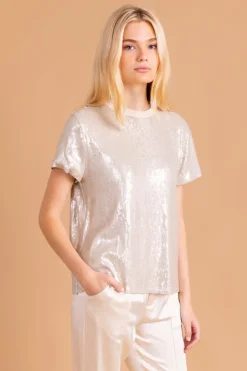 Blouses-S'edge Apparel S'Edge Apparel Ava Top Marshmallow