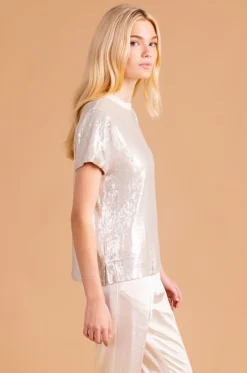 Blouses-S'edge Apparel S'Edge Apparel Ava Top Marshmallow