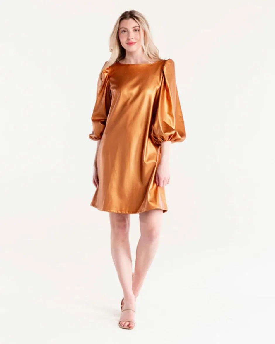 Blouses-S'edge Apparel S'Edge Apparel Colette Dress Copper