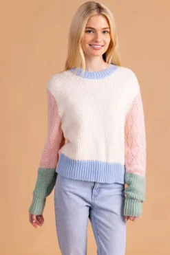 Sweaters-S'edge Apparel S'Edge Apparel Piper Sweater Colorblock