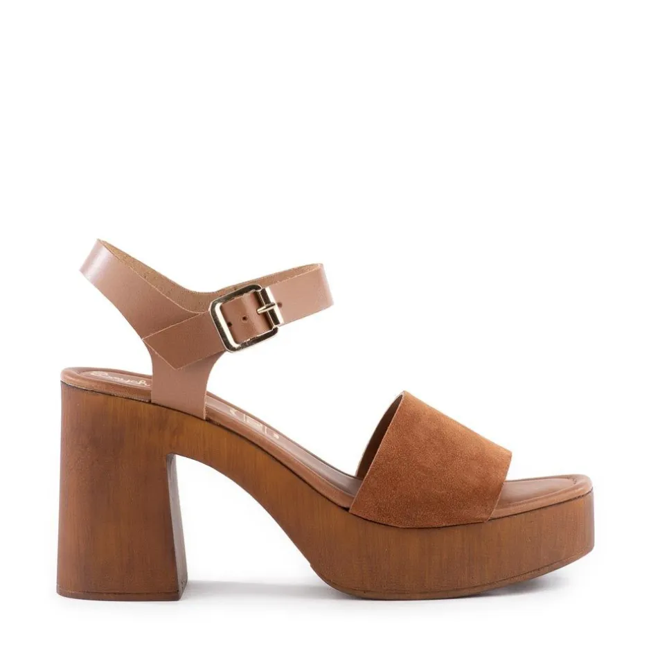 Sandal-Seychelles Manila Cognac Suede