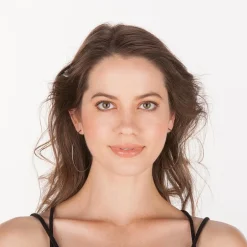 Jewelry-Sheila Fajl Jillian Hoops Gun Metal