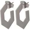 Jewelry-Sheila Fajl Small Burke Hoops Silver