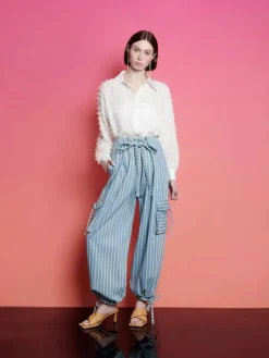 Pants-Sister Jane Cleo Striped Cargo Trousers