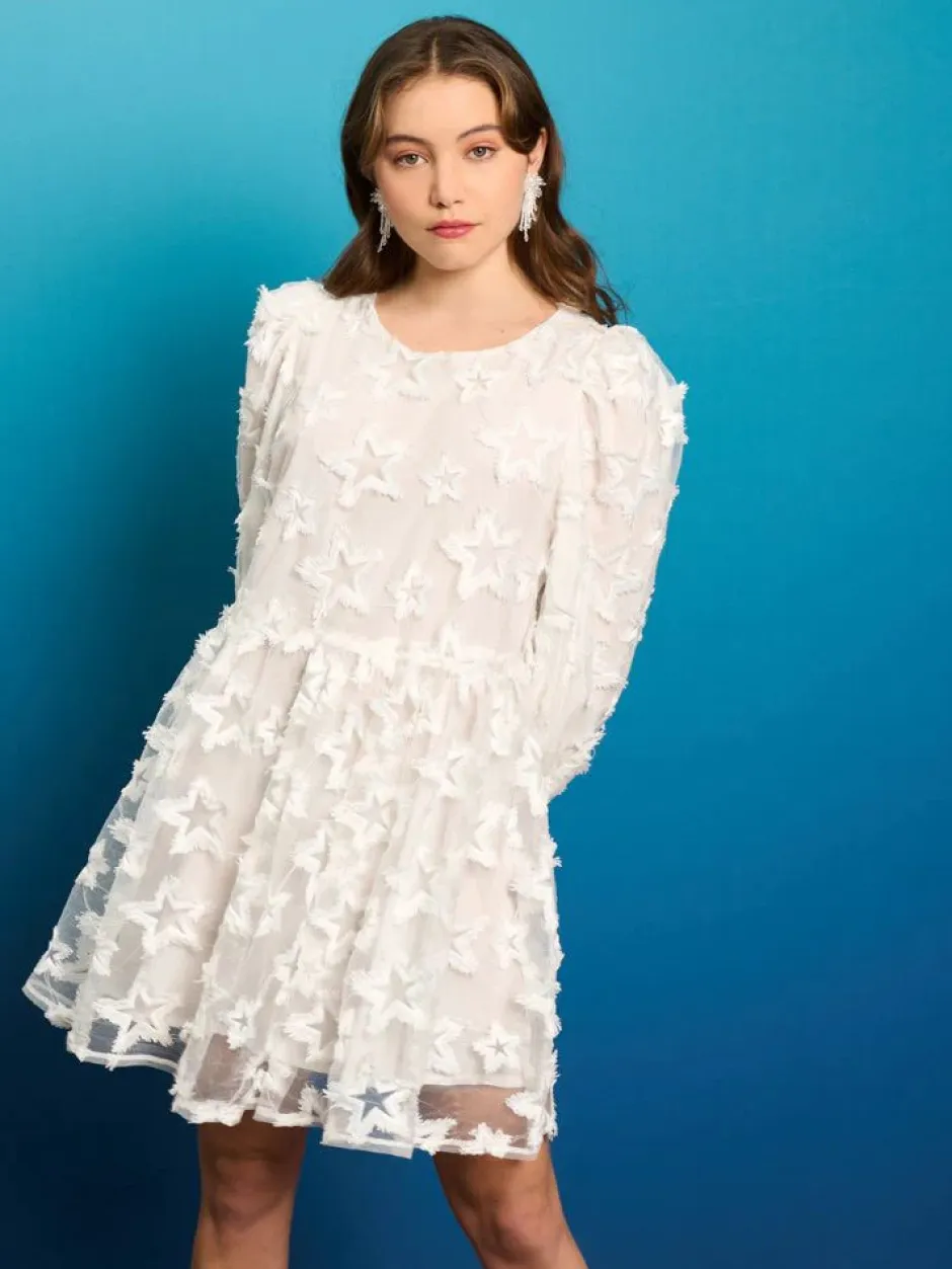 Mini-Sister Jane Periwinkle Organza Mini Dress