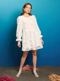 Mini-Sister Jane Periwinkle Organza Mini Dress