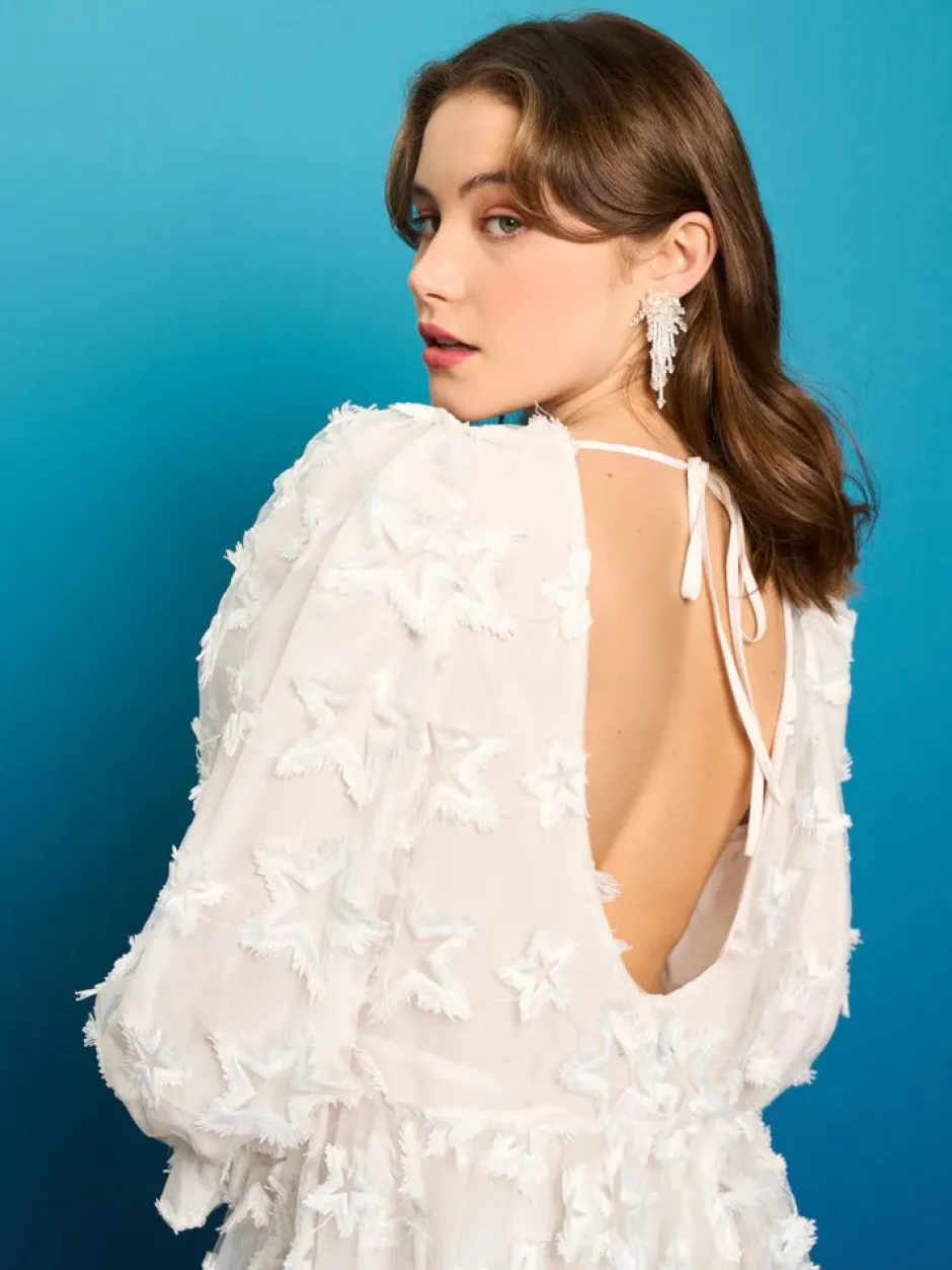 Mini-Sister Jane Periwinkle Organza Mini Dress