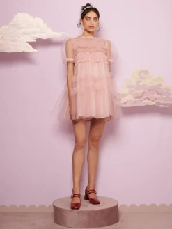 Mini-Sister Jane Pointe Tulle Shirring Dress