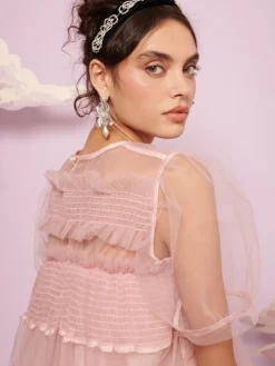 Mini-Sister Jane Pointe Tulle Shirring Dress