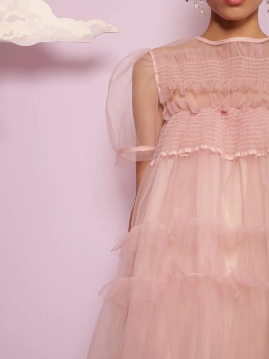 Mini-Sister Jane Pointe Tulle Shirring Dress