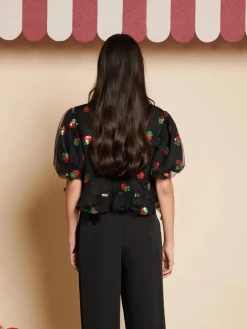 Blouses-Sister Jane Strawberry Sequin Top