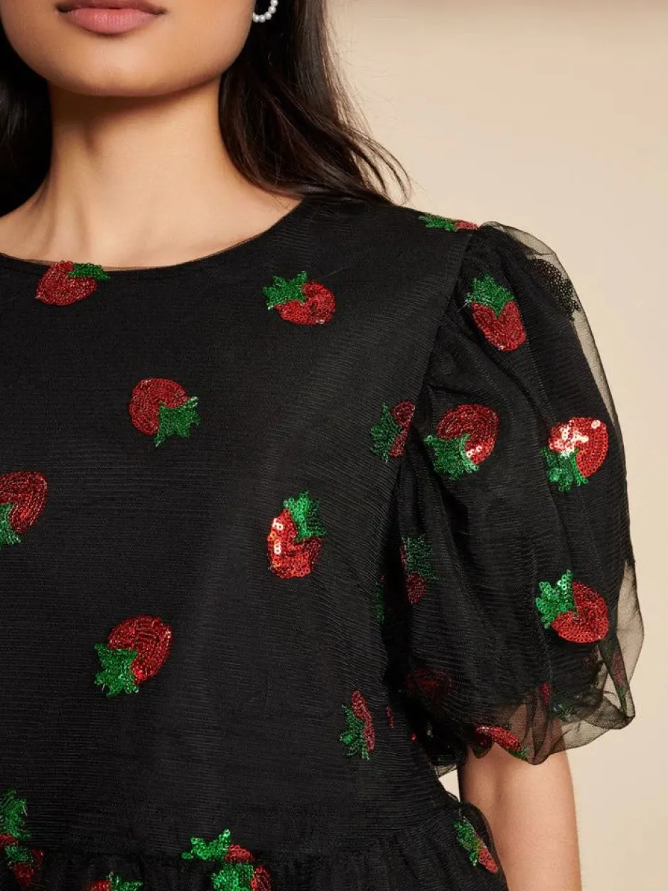Blouses-Sister Jane Strawberry Sequin Top