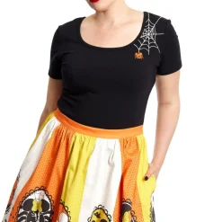 T-Shirts-Stitch Shoppe Mickey Spider Web Kelly Top