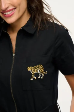 Jumpsuit-Sugarhill Brighton Billy Boilersuit Leopard Pocket