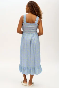 Midi-Sugarhill Brighton Ember Shirred Sundress Star Meadow