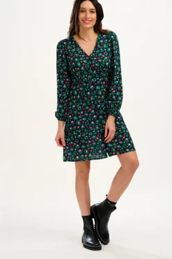 Mini-Sugarhill Brighton Natalia Tea Dress - Black/Multi, Star Leopard