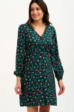 Mini-Sugarhill Brighton Natalia Tea Dress - Black/Multi, Star Leopard