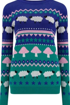 Sweaters-Sugarhill Brighton Rosie Jumper - Multi, Rural Fairisle
