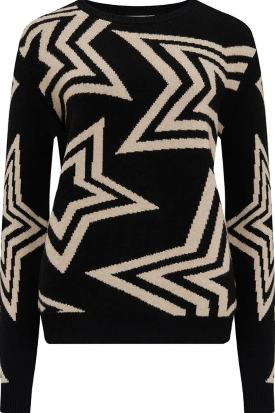 Sweaters-Sugarhill Brighton Thalia Jumper - Black, Star Explosion