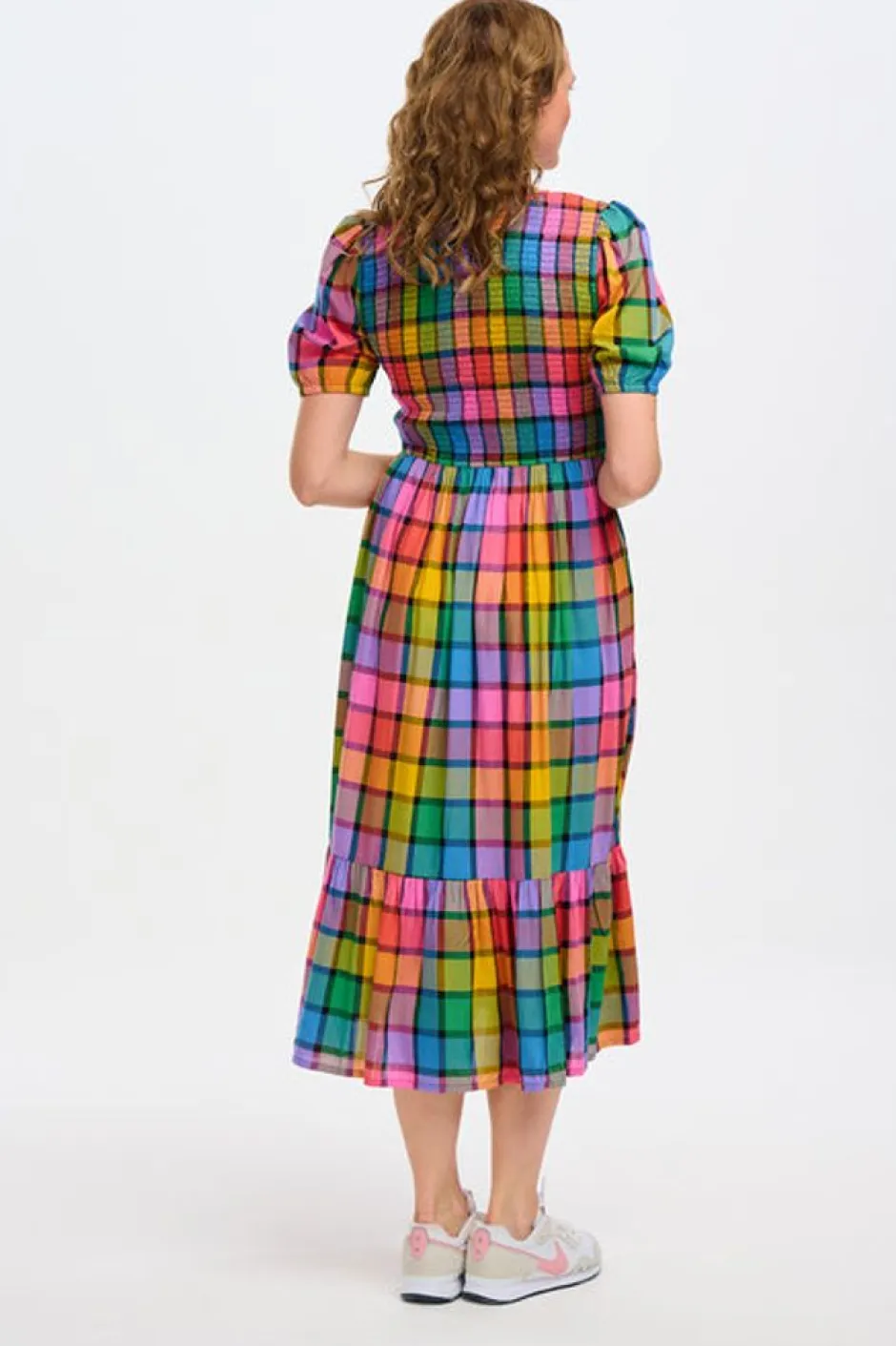 Midi-Sugarhill Brighton Yolanda Midi Dress Rainbow Check